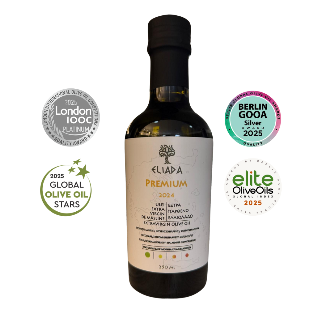 Ulei extravirgin Eliada Premium, sticla 250 ml